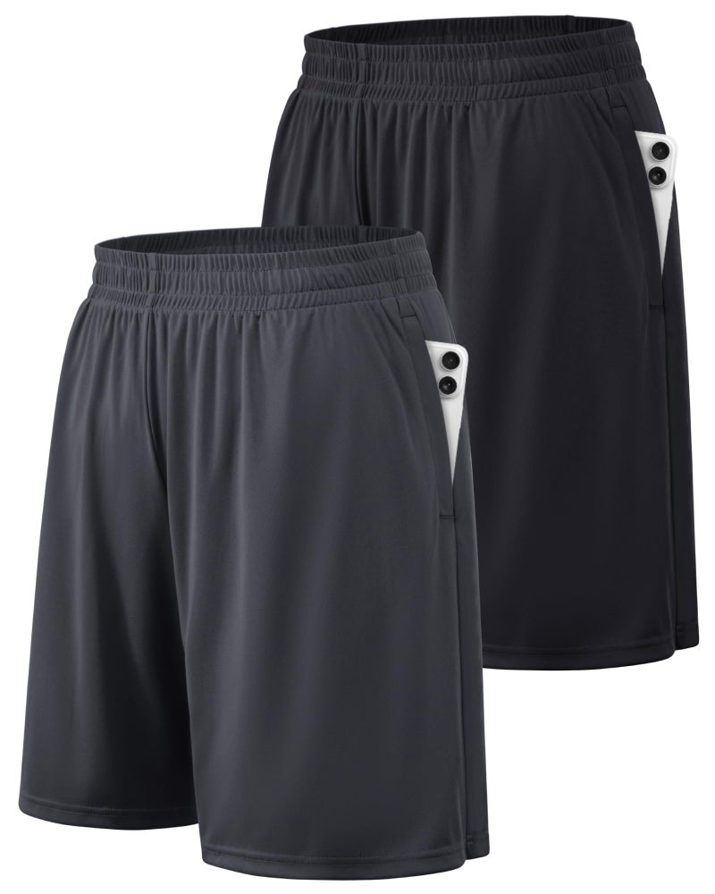 BALENNZ Athletic Shorts for Men with Pockets and Elastic Waistband Quick Dry Activewear - Image 1